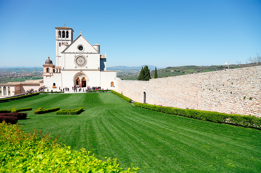 The Basilica of Saint Francis, in Assisi