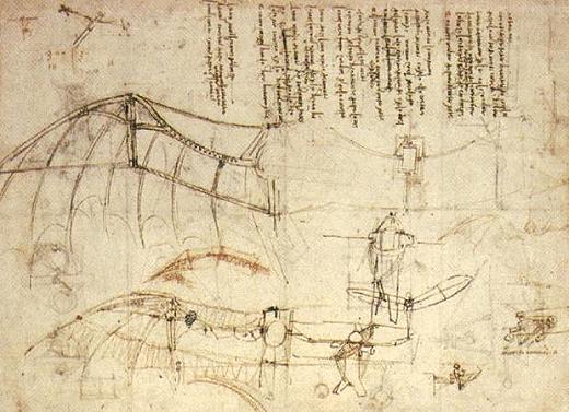 Leonardo flying machine Fiesole Tuscany