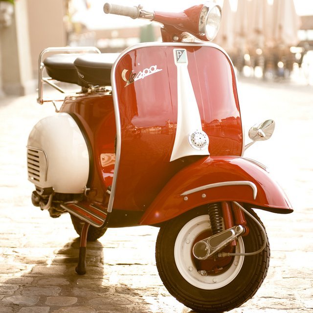 Classic vintage vespa