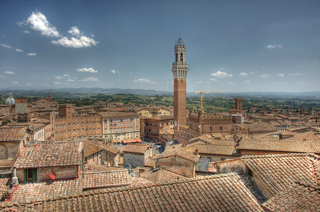 The Siena tower of "Mangia" Tuscany