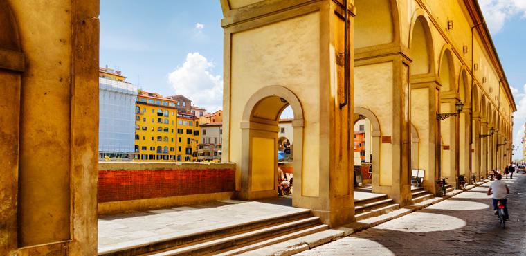 View of Ponte Vecchio in Florence