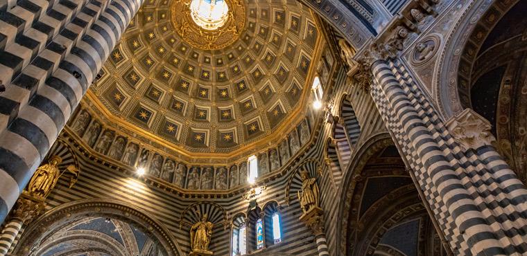 Inside in the Siena Cathedral