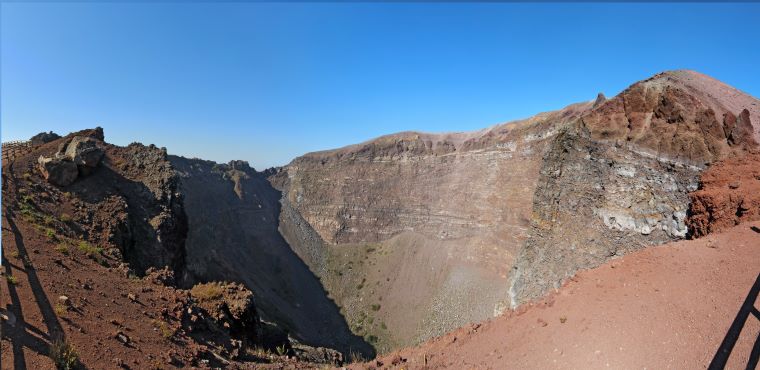 Vesuvio's crater