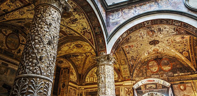 Interior of Palazzo Vecchio in Florence
