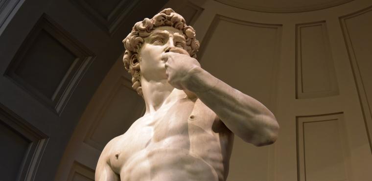 David by Michelangelo  in Accademia Gallery in Florence
