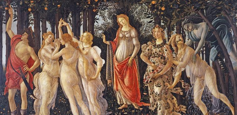 Painting of Primavera by Sandro Botticelli