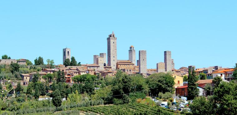 Panoramic view of Siena