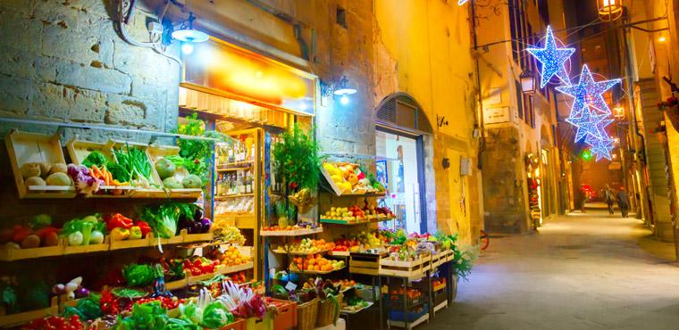 Christmas lights, Florence