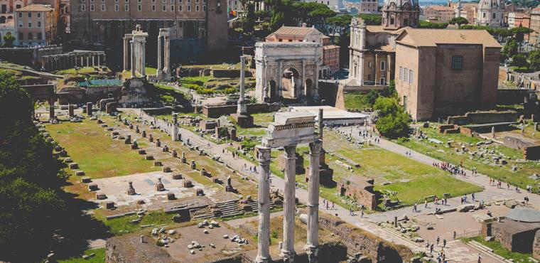 Archeological sites in Rome