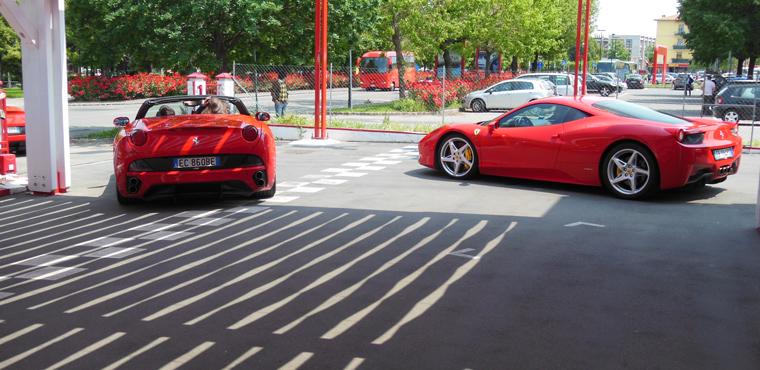 The famous Ferrari in Maranello