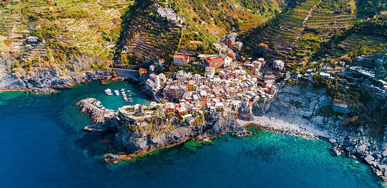 Cinque Terre top view