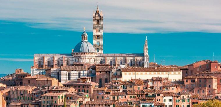 View of Siena in Tuscany