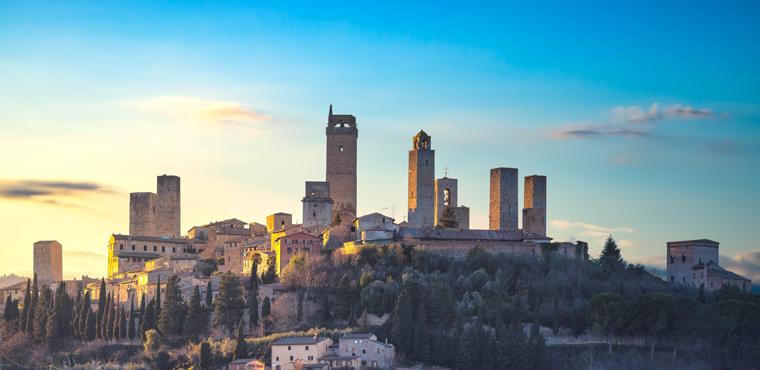San Gimignano and Volterra, Siena